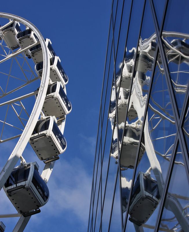 The Manchester Wheel med spejling

