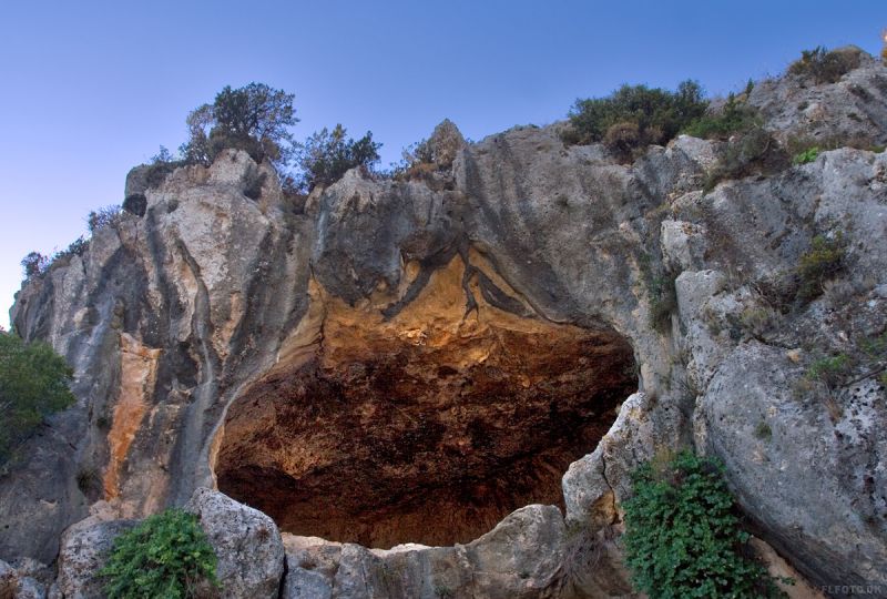 Damianos Cave. Den øverste hule.
